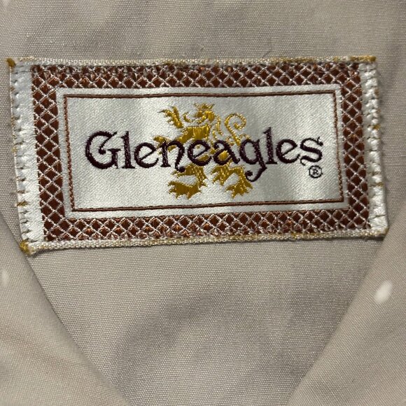 Gleneagles women's Vintage classic long tan trench coat hidden buttons sz 14P - Picture 8 of 14